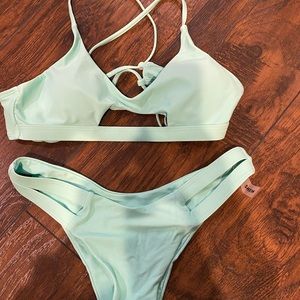 Mint green bikini